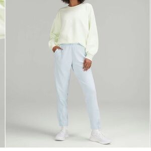 Lululemon Brushed Softstreme Ribbed High Rise Jogger - Powder Blue - Size 4